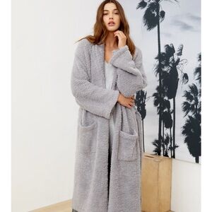 Barefoot Dreams Dove Gray Cozy Robe